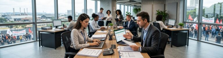 gestão de folha de pagamento em greve
